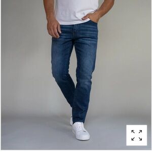 Bandanny Denim Distressed Dark Wash Jeans Made In Italy Modern Minimalist 29x26